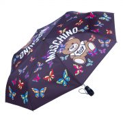 Зонт складной автомат MOSCHINO Butterfly Bear Black