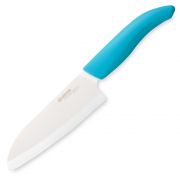 Нож Сантоку керамический 14 см (голубой) Kyocera  коллекция Color 