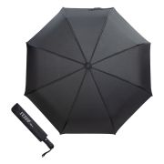 Зонт складной автомат, система антиветер Ferre   Logo Classic Black